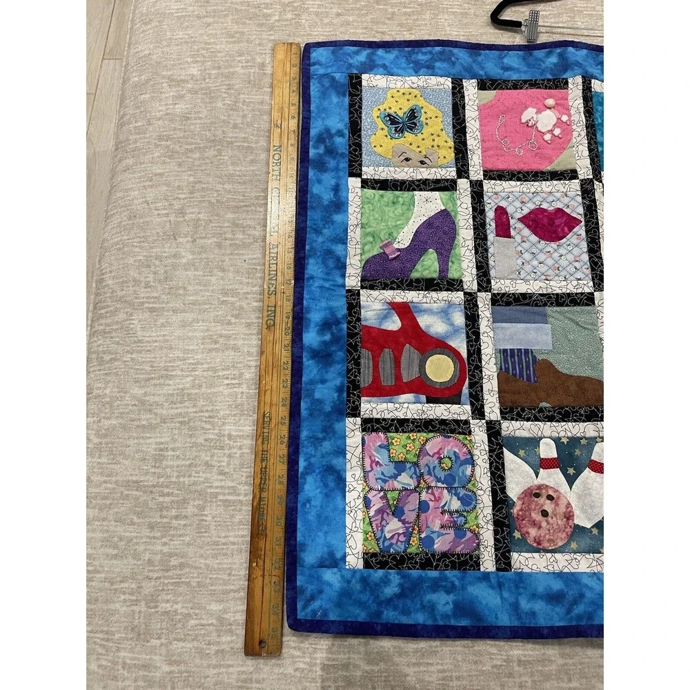 Beautiful Handmade Quilted Wall Hanging/ PreOwned 36 X 36 Children Kids Room
